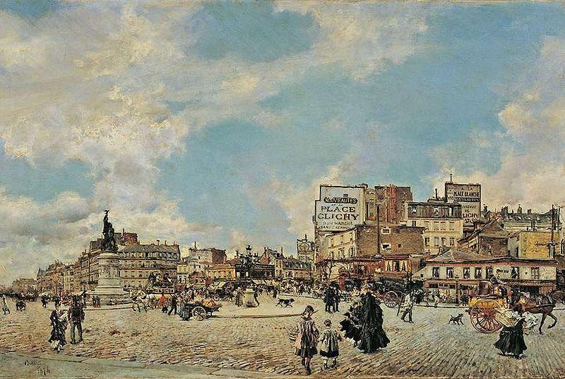 Giovanni Boldini Place Clichy Norge oil painting art